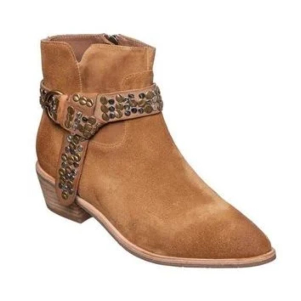 Anthropologie Antelope Suede Demi Booties NEW